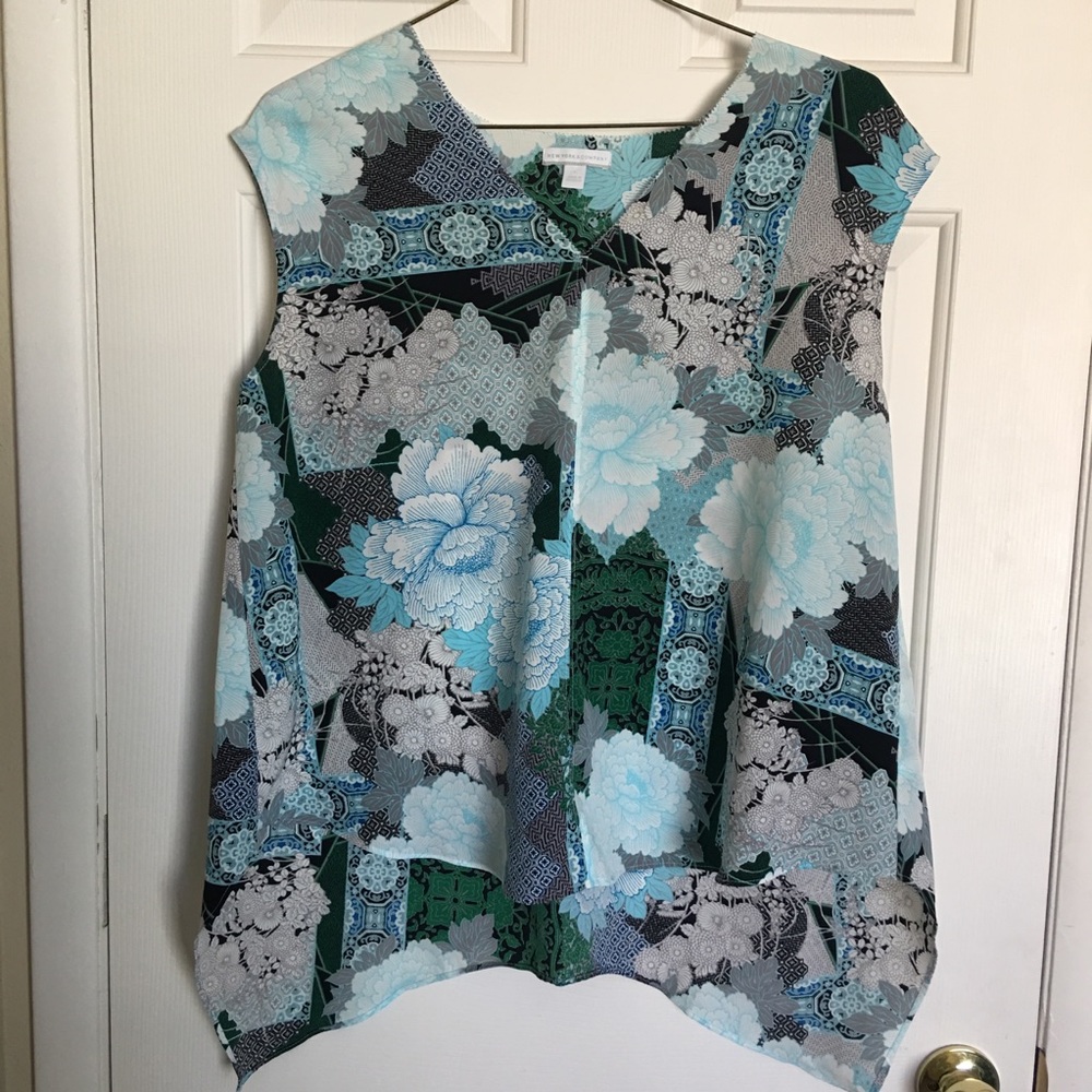 New York & Company Floral Blouse